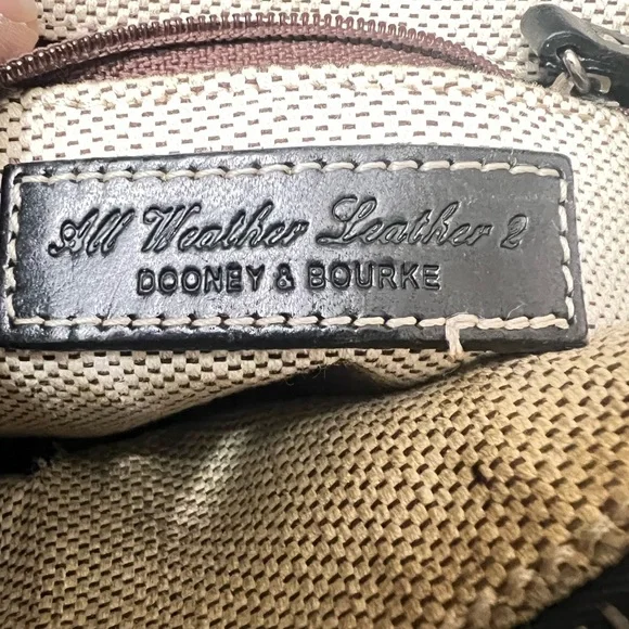 Pristine Condition Dooney and Bourke Pebble Grain Leather Black Backpack - Picture 3 of 13